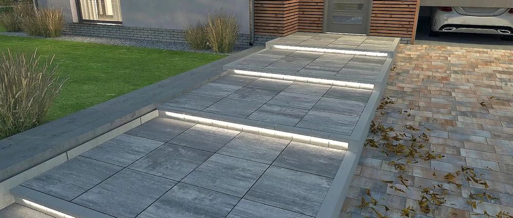 Płyta BOSSO duży format 60×60cm gr.8cm podjazd/parking/