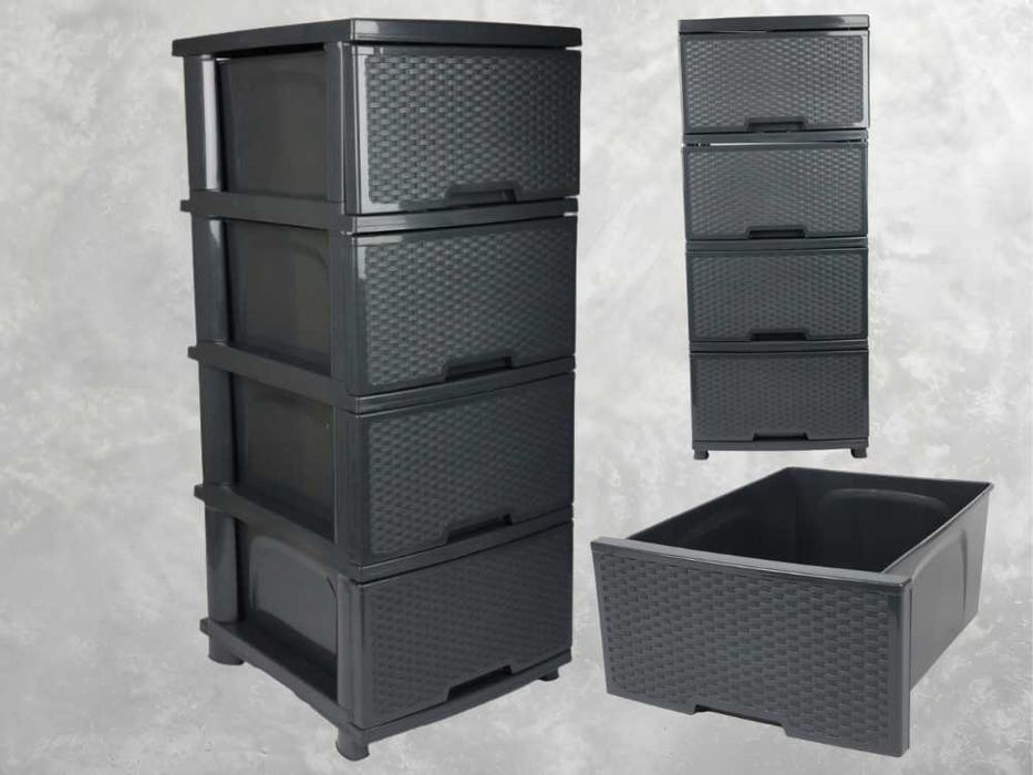 Organizer Szafka Półka Komoda z Szufladami Plastikowa Wolnostojąca