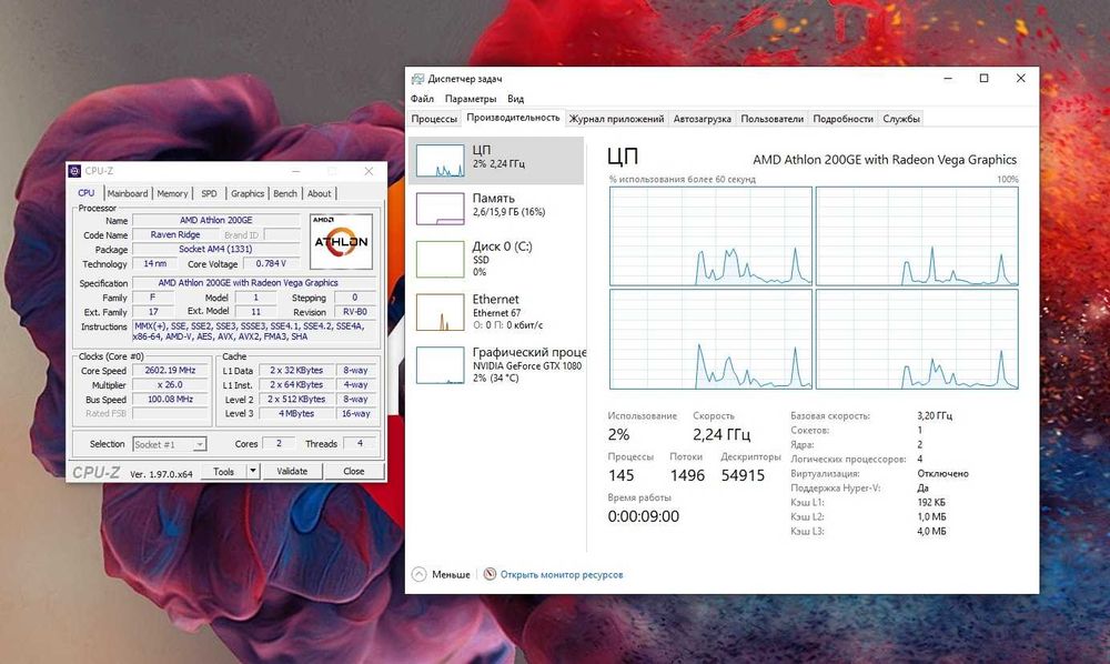 Athlon 200GE/ Athlon X4 950/ A8-9600 процессоры AMD s-AM4