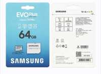 Карта пам'яті Samsung Plus EVO 64GB MicroSD + Адаптер