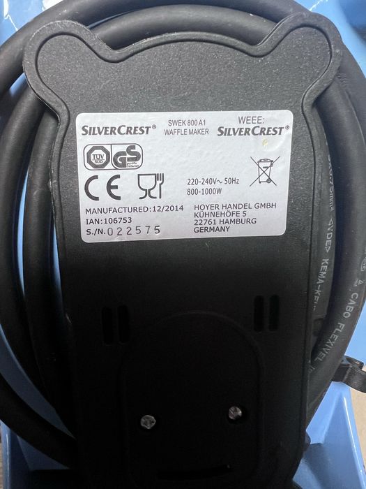 Gofrownica silvercrest zwierzatka morskie teflon delfin rak konik