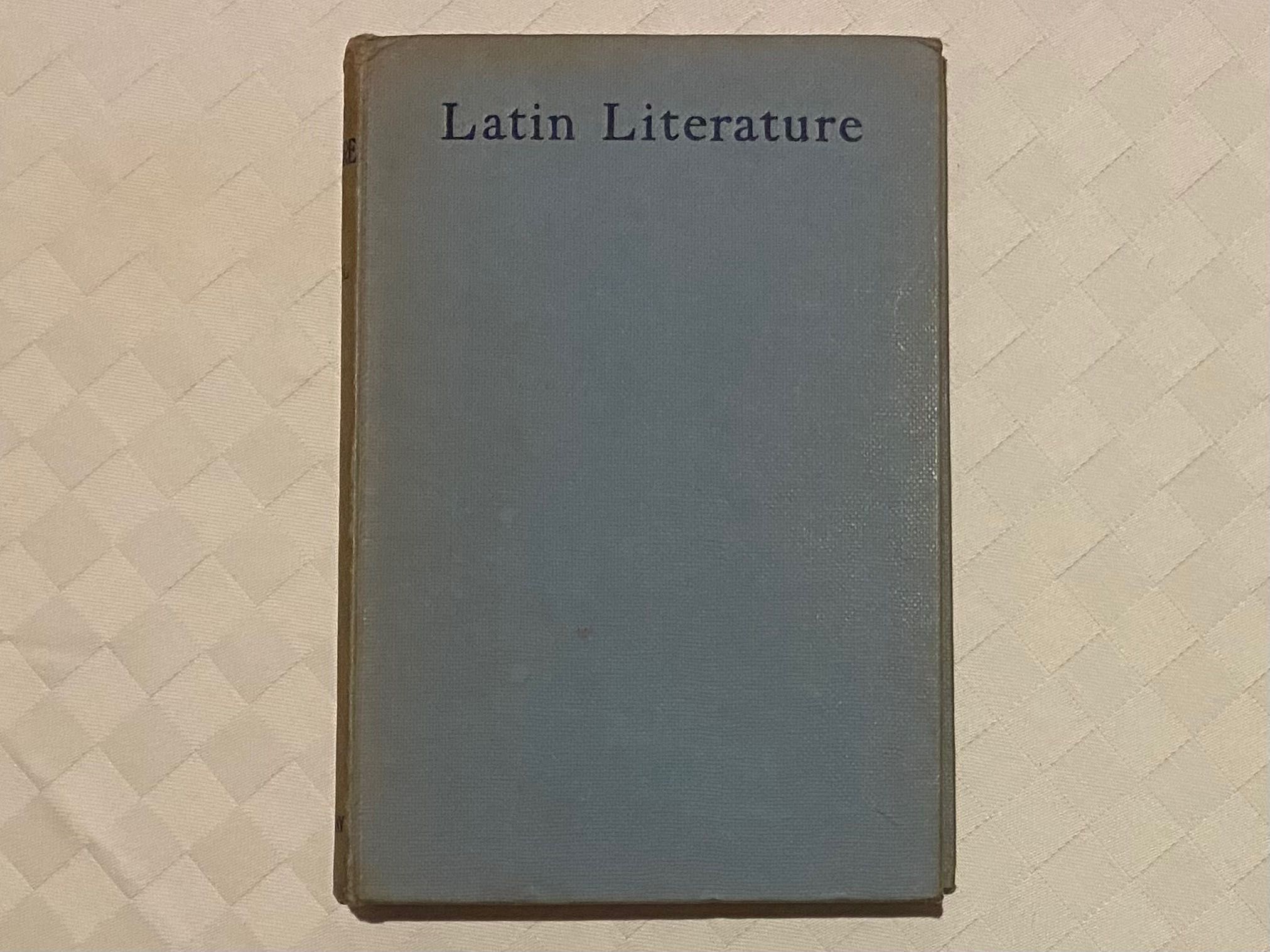 Latin Literature by J. W. MacKail