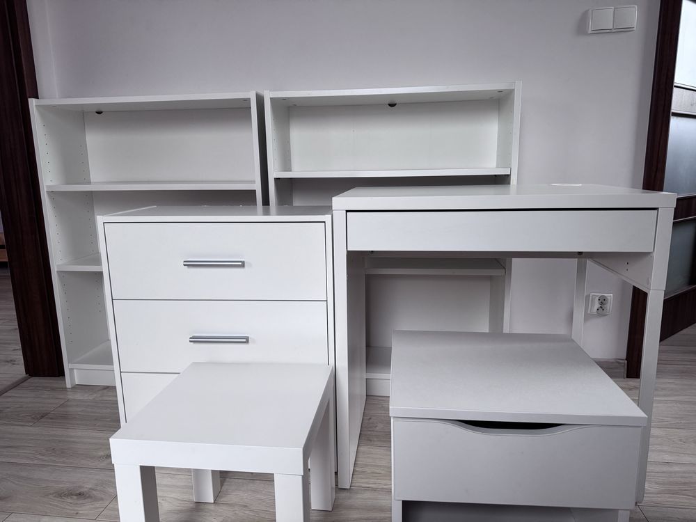 Biurko ikea mickie zestaw mebli