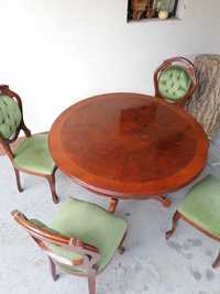 Stół i krzesła styl ludwikowski