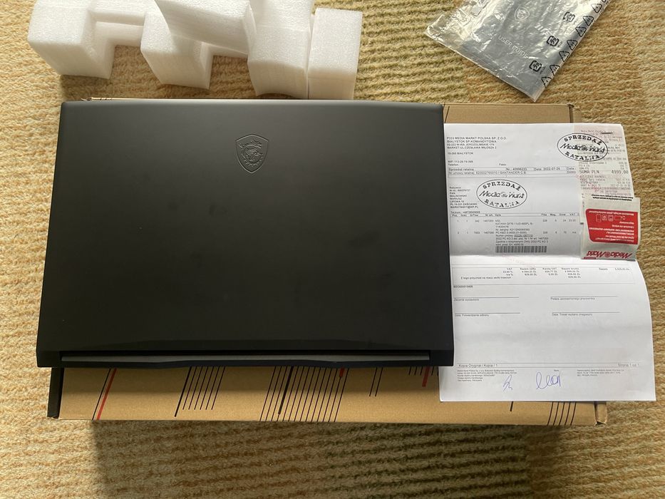 Laptop MSI Katana GF76 11UD-686PL 17,3 Stan Jak Nowy
