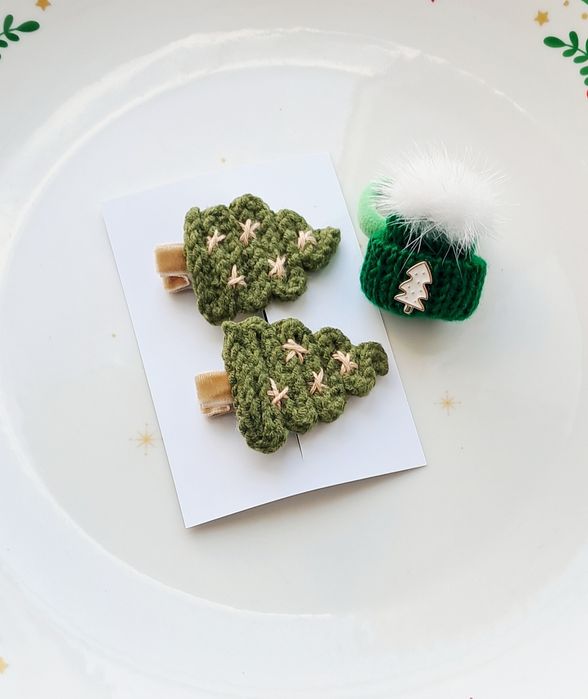 Новорічні аксесуари для волосся заколки,резинки,бантики,обручі