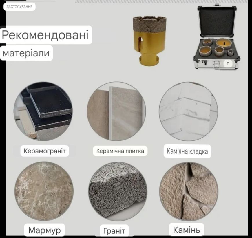 Коронки по плитки