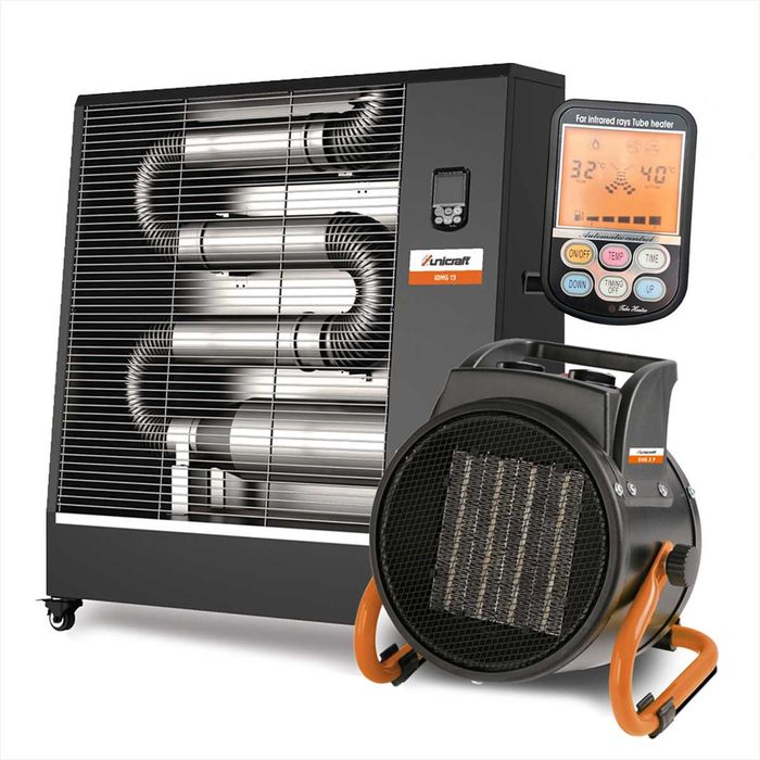 Nagrzewnica olejowa na podczerwień 13kW UNICRAFT IDHG13 +TERMOSTAT LCD