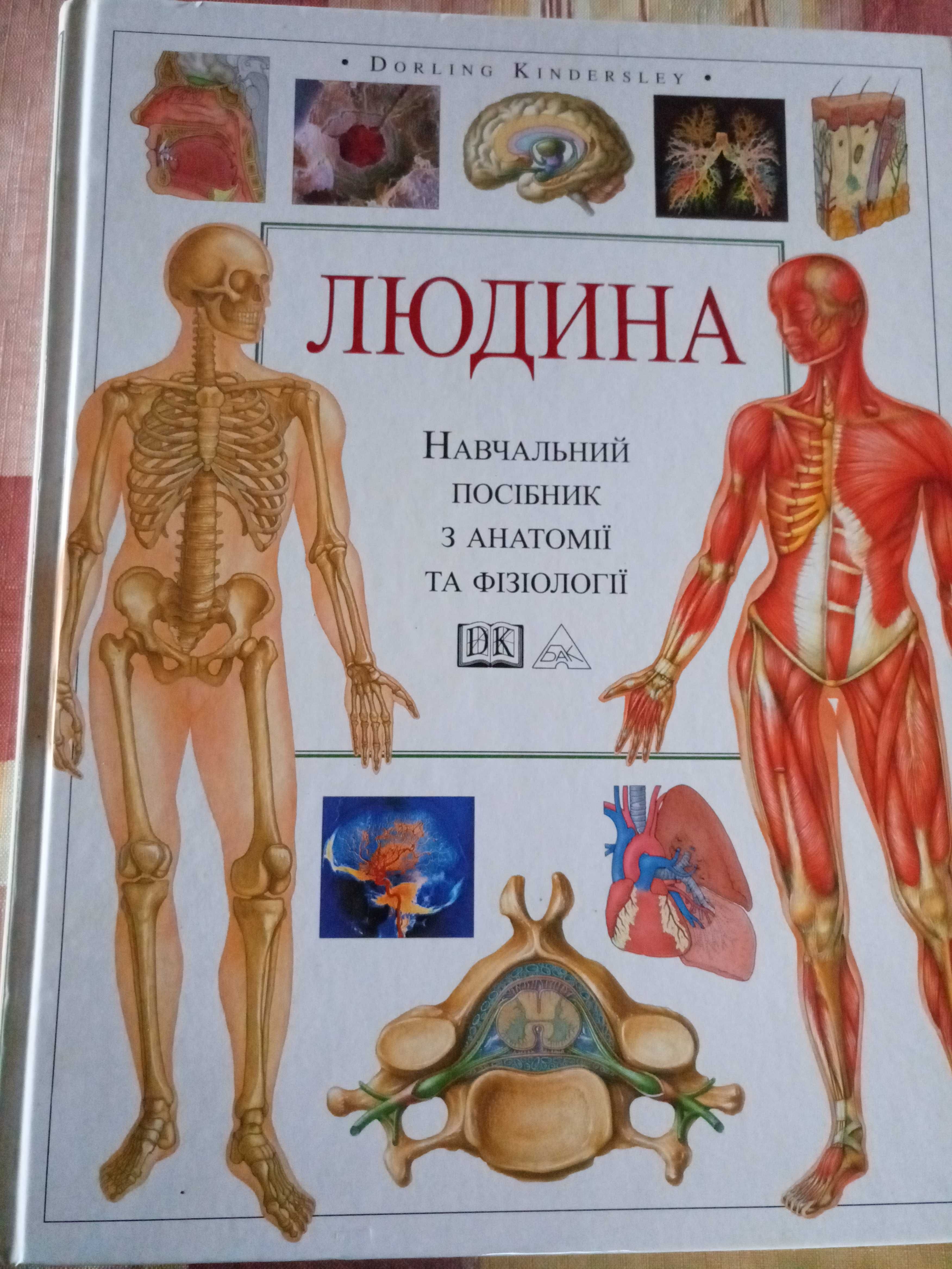 Медичні книги. Тіло людини. Книжки з анатомії та фізіології.