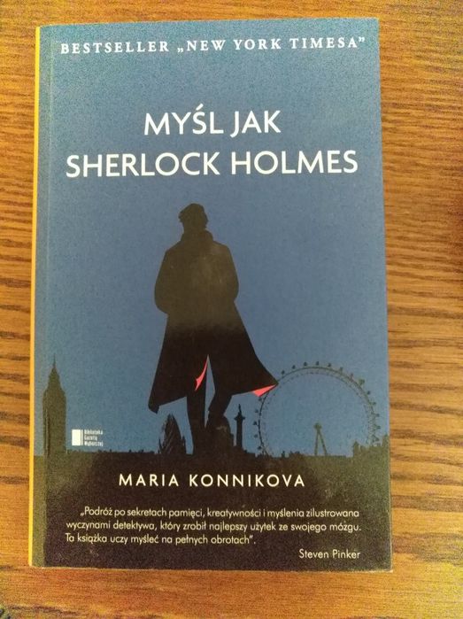 Książka Maria Konnikova tytuł Myśl jak Sherlock Holmes