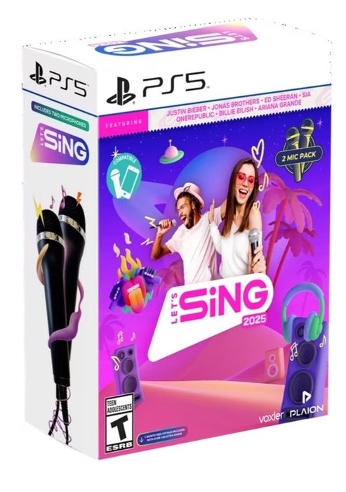 Ps5 lets sing 2025 com 2 microfones
