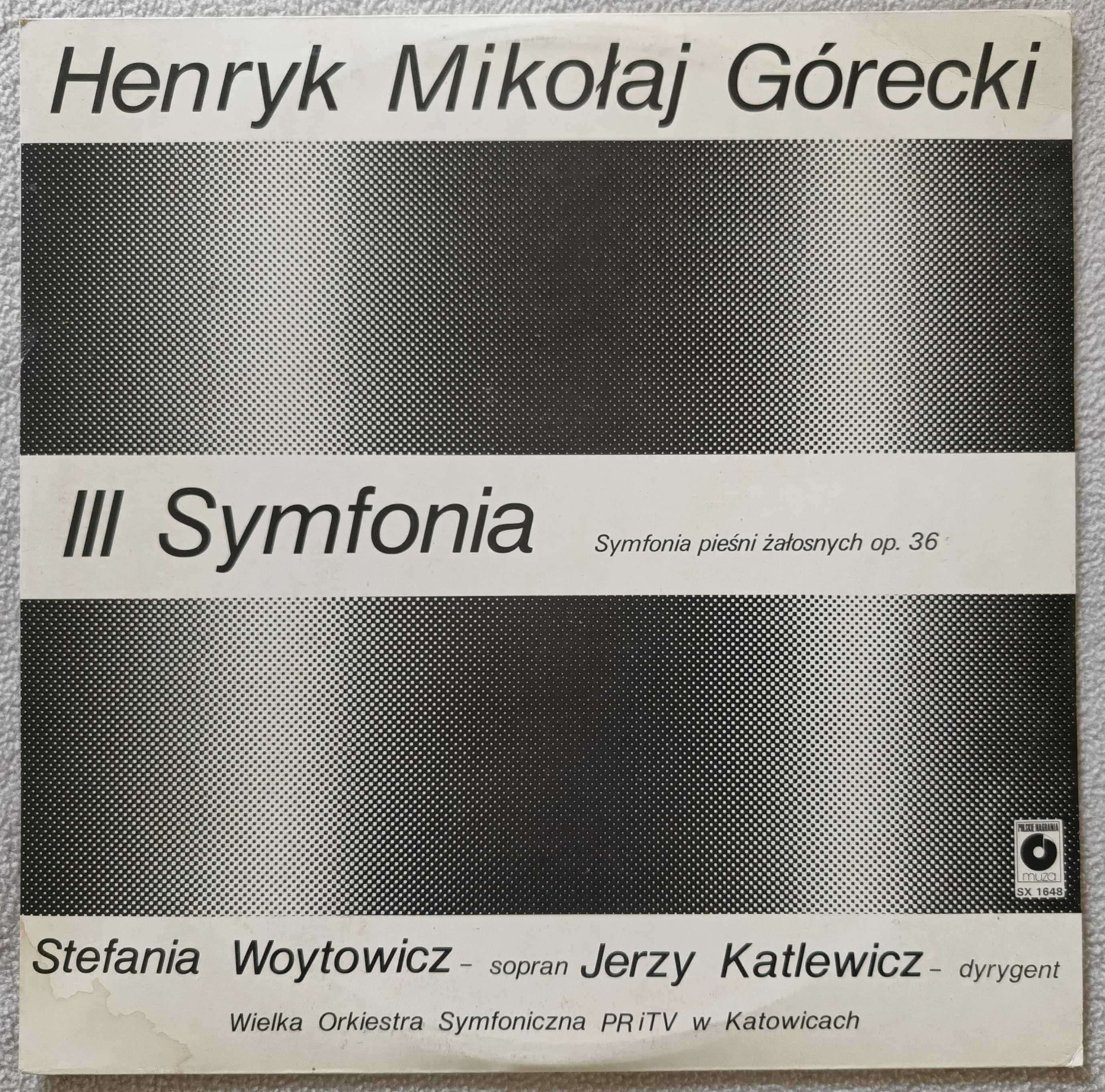 H.M. Górecki - III Symfonia. Płyta winylowa !