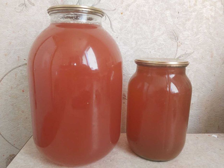 Сок яблочный домашний 1л, 3л, 2025г, иная домашняя консервация