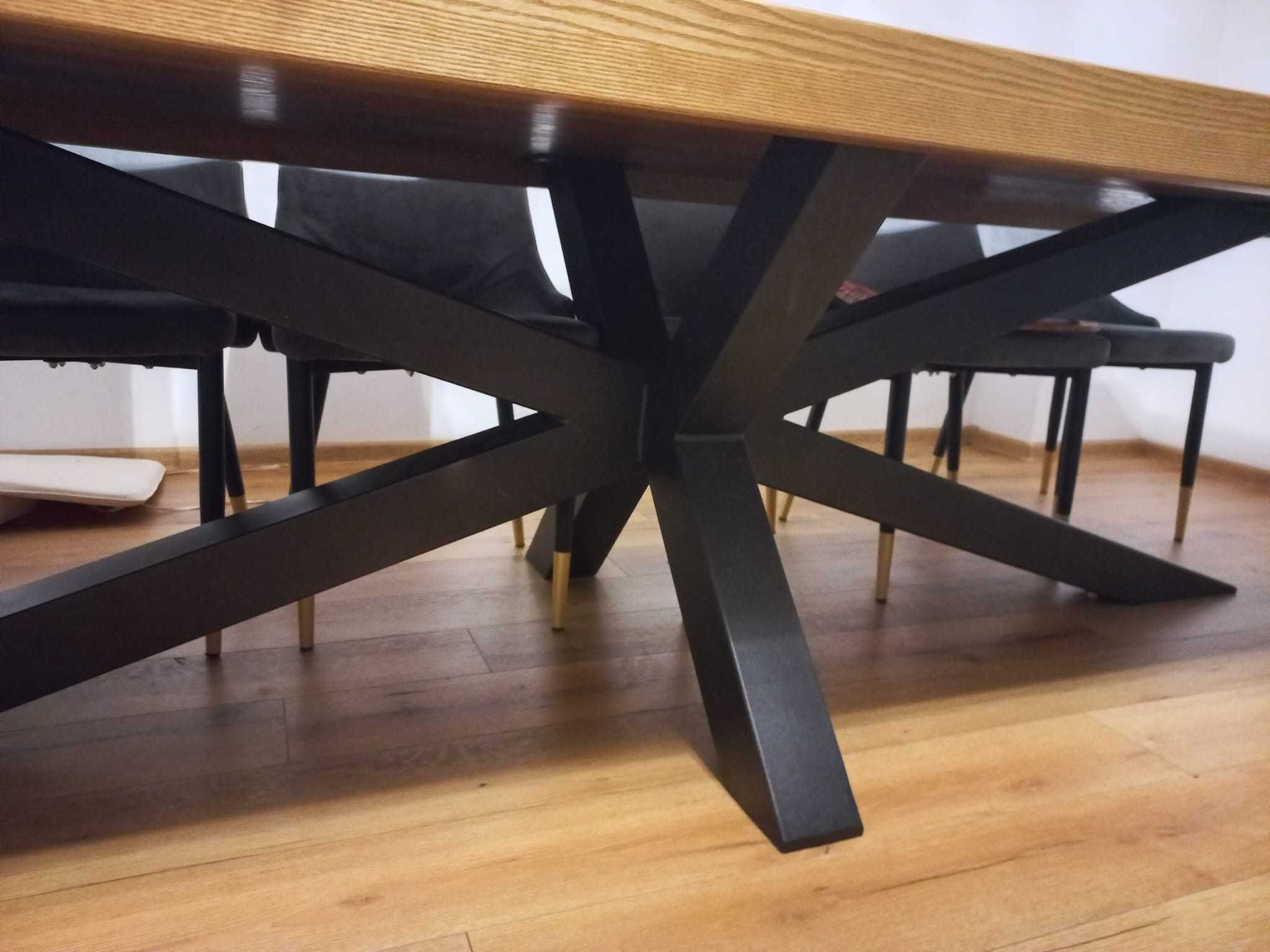 Metalowa noga do stołu, stolika kawowego, metalowe półki