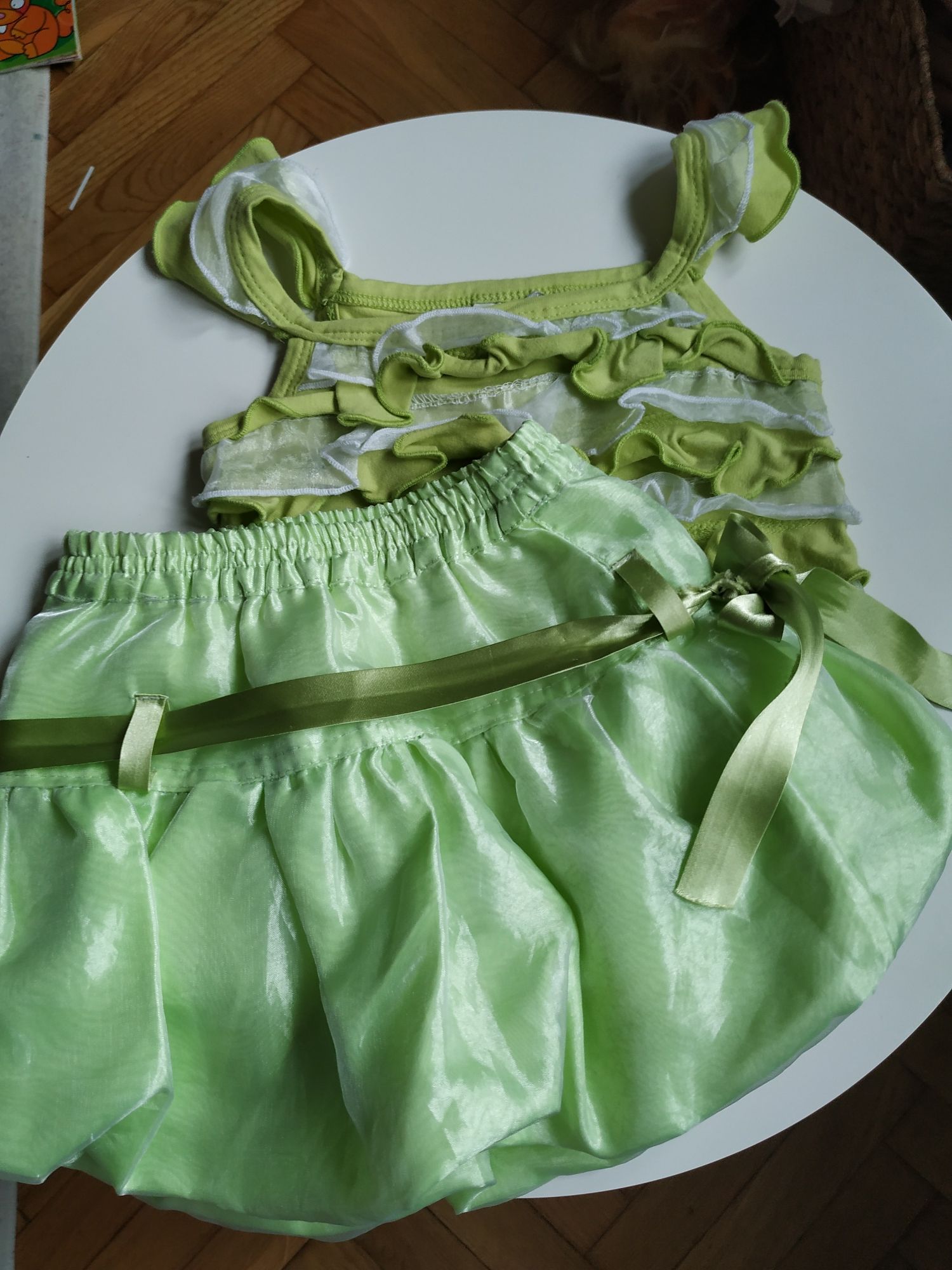 Petito strój balowy 92 księżniczka na bal zielony kostium dziecięcy