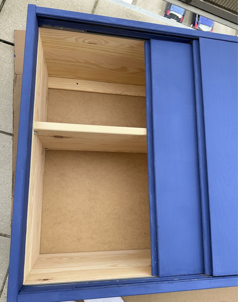 IVAR IKEA SZAFKA nowa, pomalowana na niebiesko