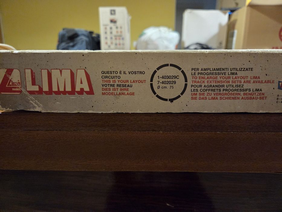Pista comboios Lima Original 1980