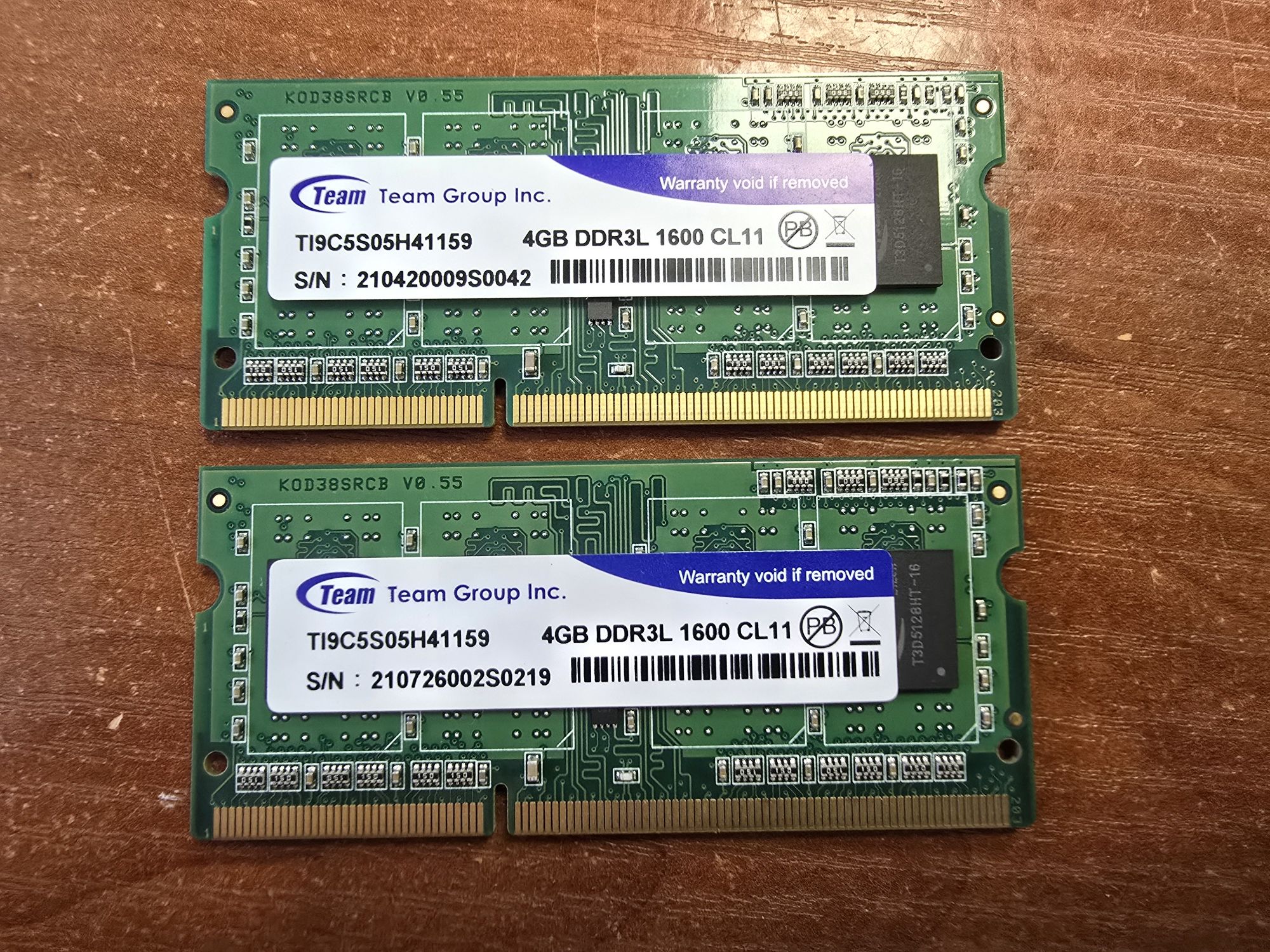 Оперативна пам'ять Team Group DDR3L so-dimm 8GB (2×4GB) ноутбучна