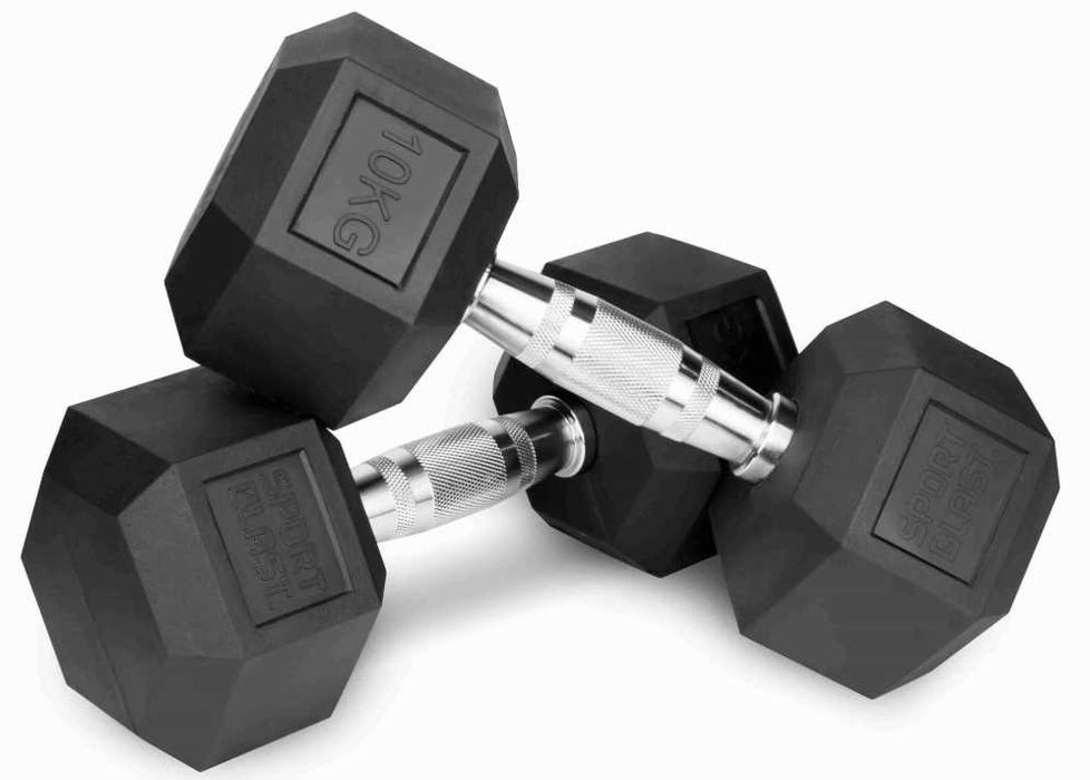 Zestaw Hantli HEX 1-10kg z stojakiem