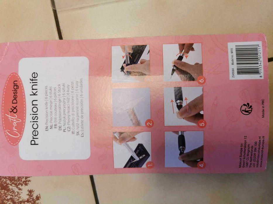 Nożyk precyzyjny 6 sztuk krawiectwo Nóż Modelarski Skalpel Zestaw noże