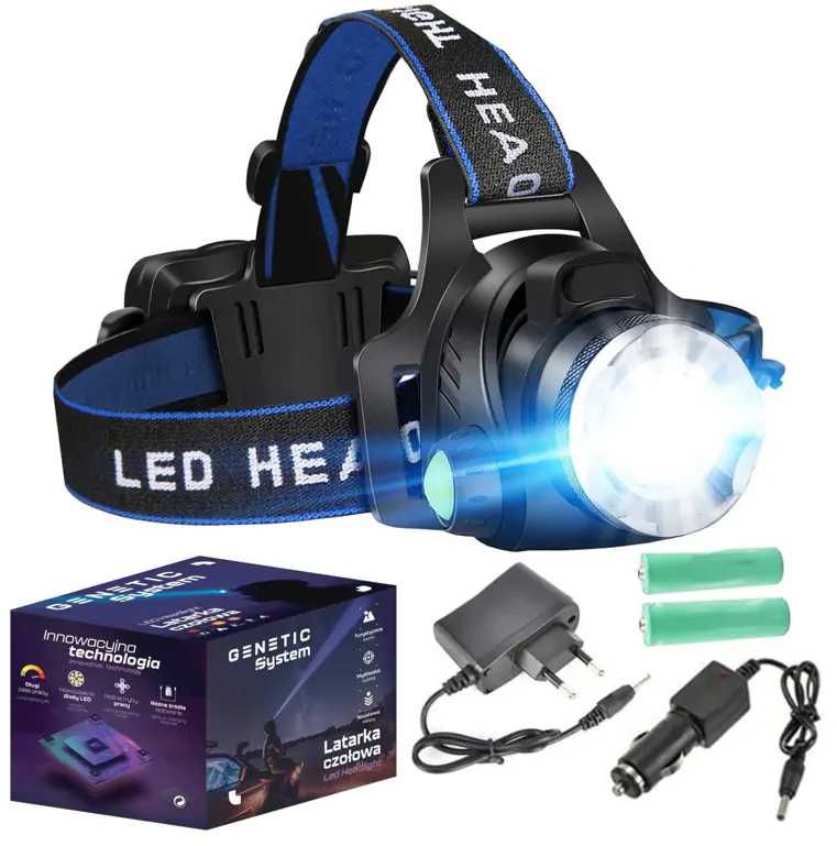 GENETIC® Latarka czołowa czołówka led xml t6 zoom