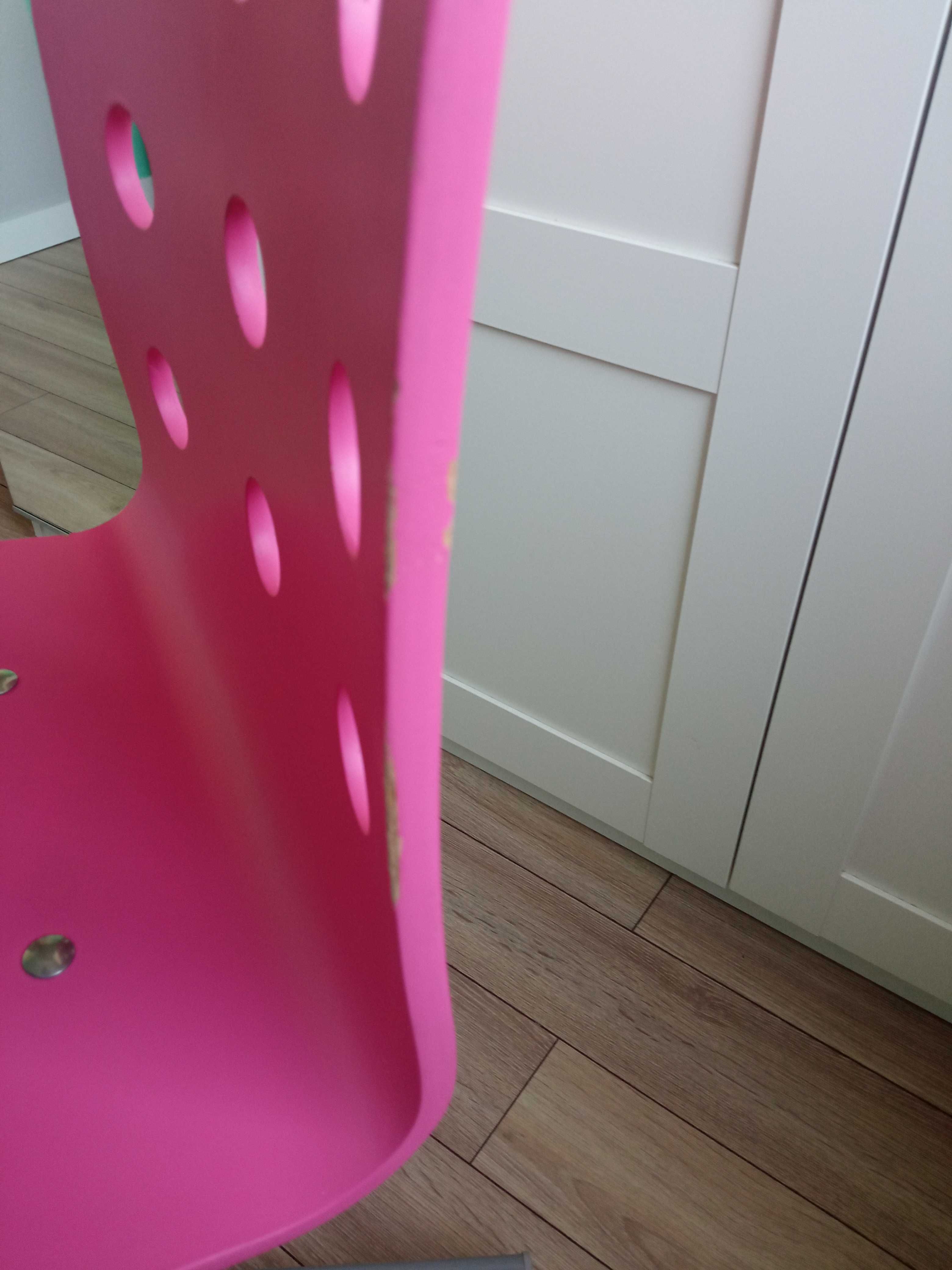 Jules Ikea krzesło obrotowe różowe