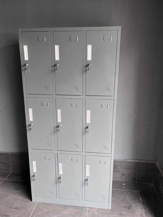 9x szafa ubraniowa pracownicza BHP metalowa zaplecze fitnes