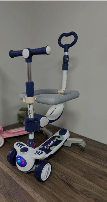 Самокат трансформер з батьківською ручкою