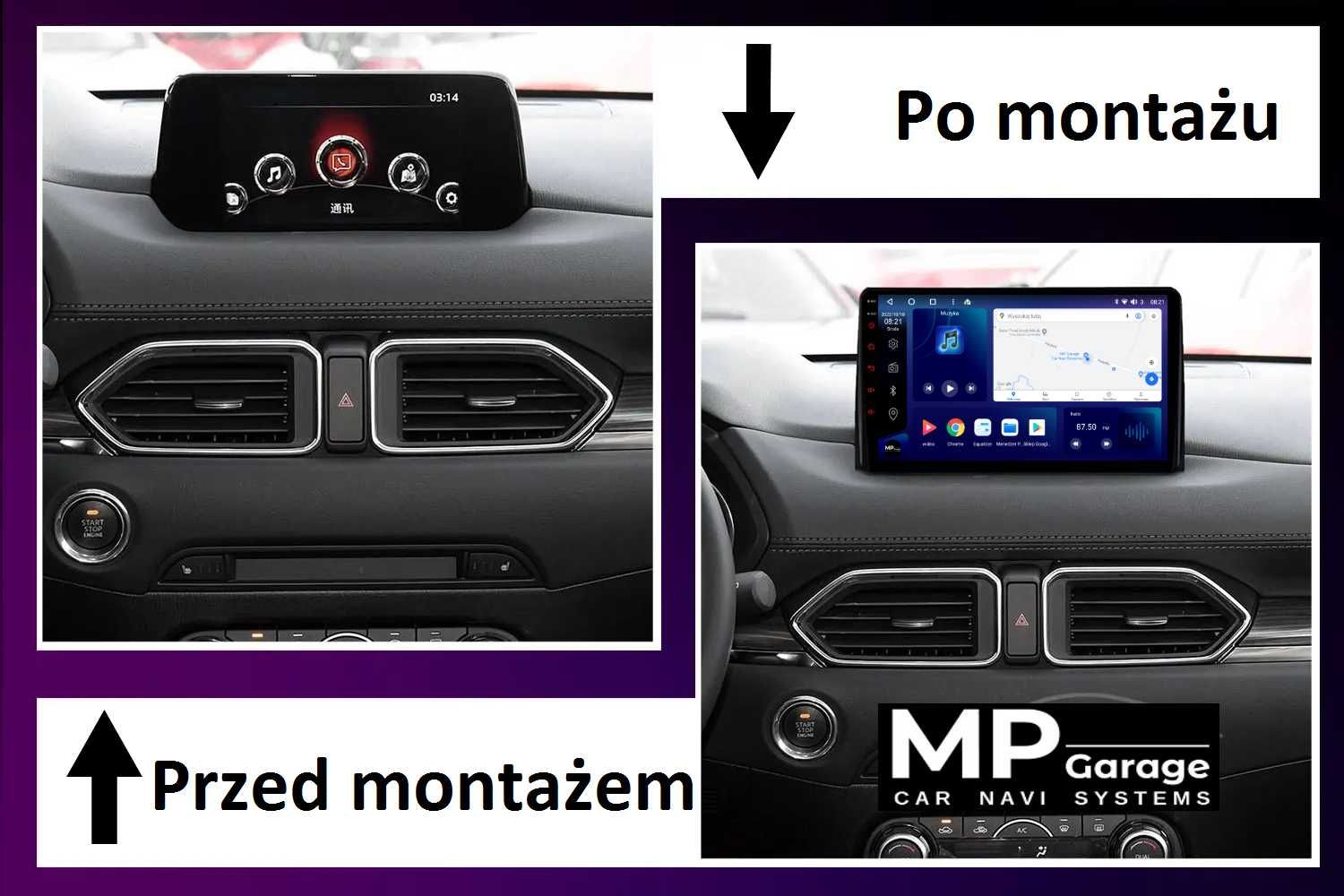 Mazda CX-5 Stacja Multimedialna CarPlay/AA Qled 4G Montaż Gwarancja