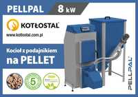 Kocioł PELLPAL na pellet o mocy 8 kW - 5 Klasa - sterownik LCD