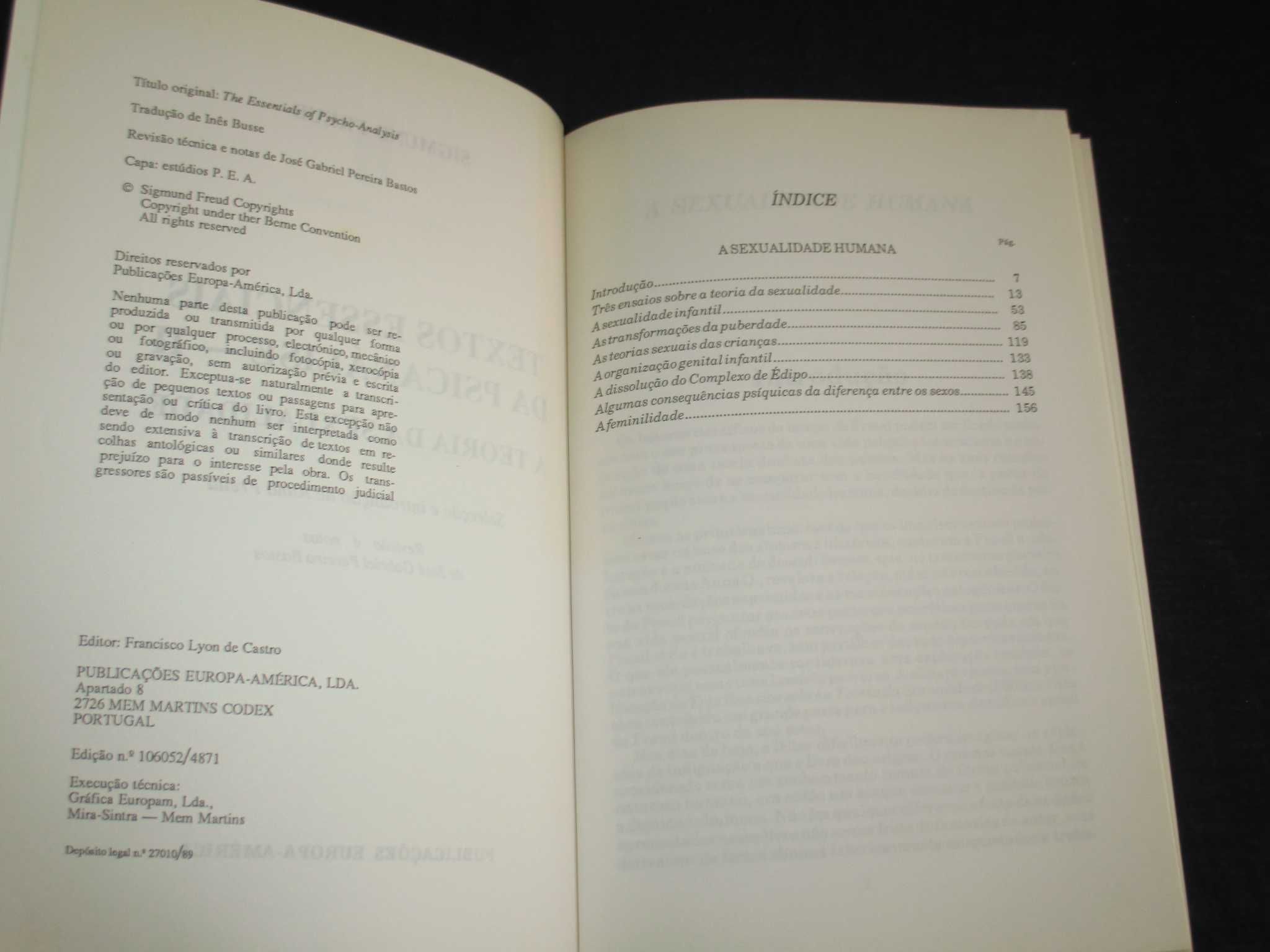 Livro Teria da Sexualidade Textos Essenciais da Psicanálise Freud
