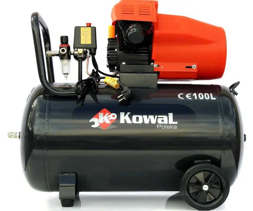 Компрессор KOWAL POLSKA SBN2048 воздушный масляний на 100 л/2 циліндра