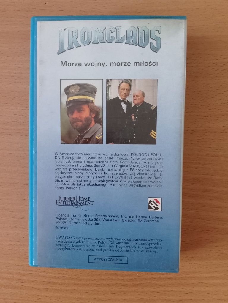 Film "IRONCLADS" na kasecie VHS - Morze wojny, morze miłości, wojenny