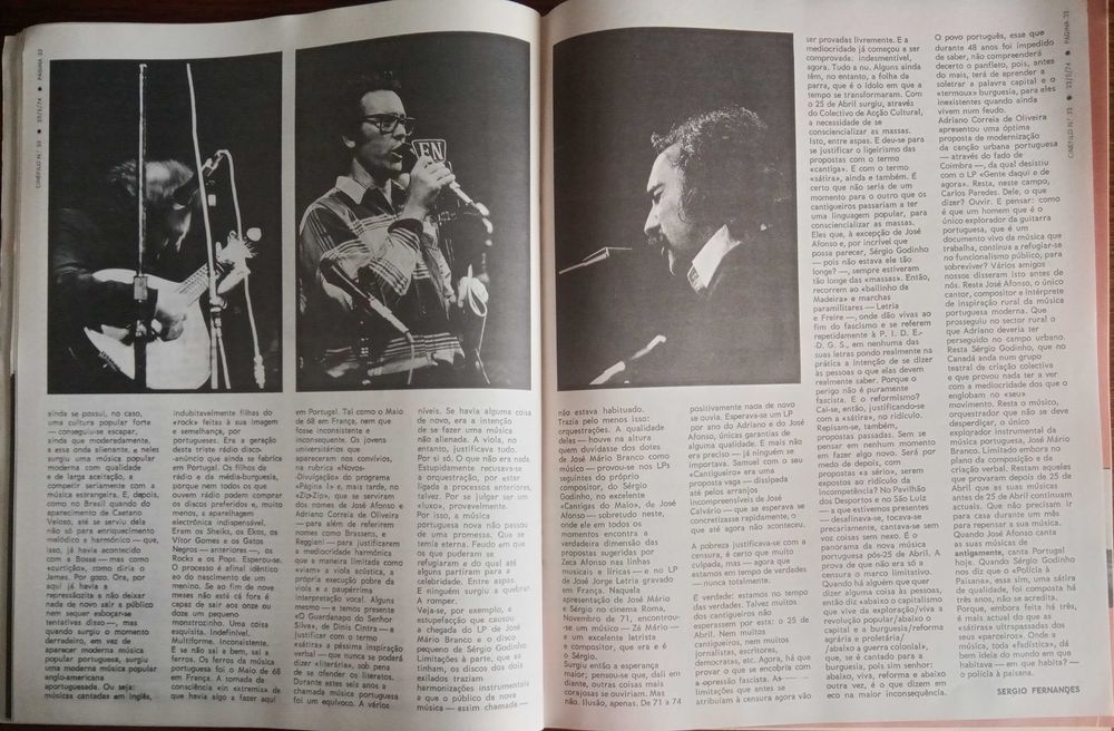 José Afonso	- - -		Cinéfilo	- - - - -	Revista