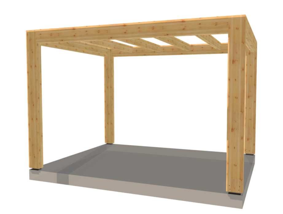 Pergola altana rzymska Eko 400x300cm wolnostojąca masywna