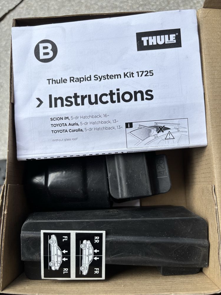 Thule kit 1725 Toyota Auris