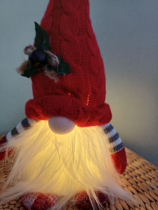 Decoração Natal : Gnome com luz - Novo!