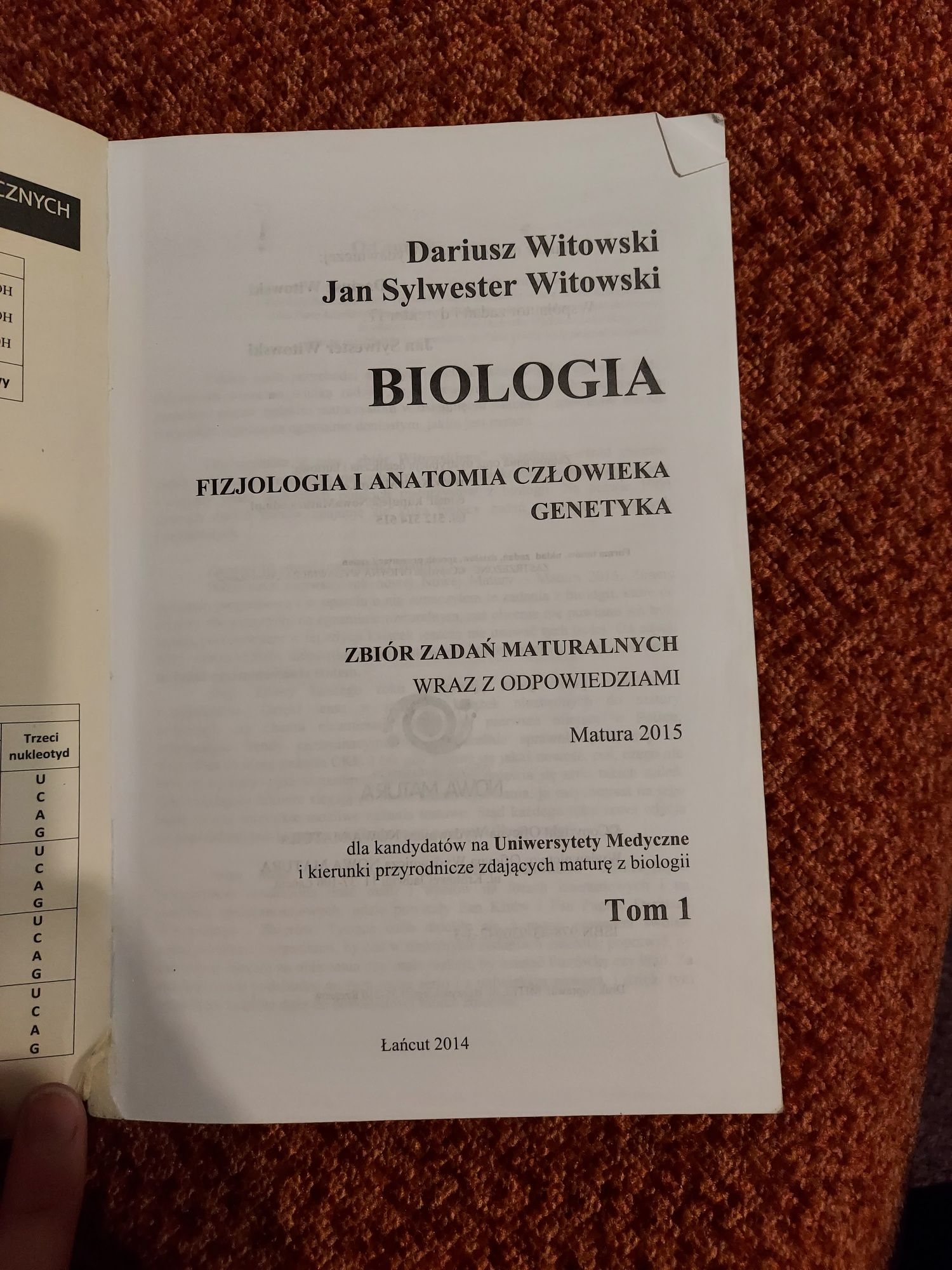 Biologia. Zbiór zadań wraz z odpowiedziami 1.