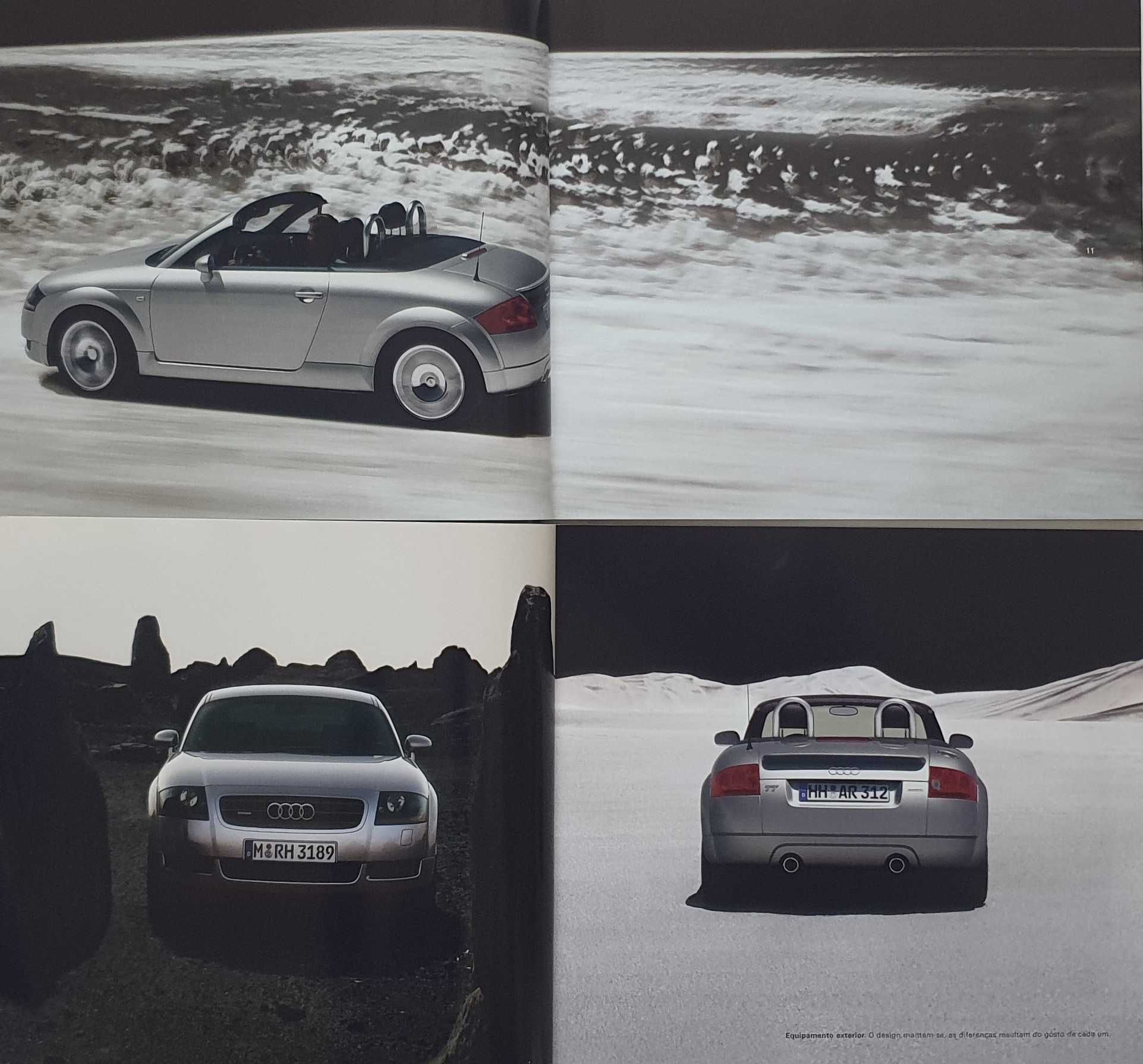 Conjunto de 2 Catálogos Audi TT Coupé e TT Roadster + Detalhes - 2004