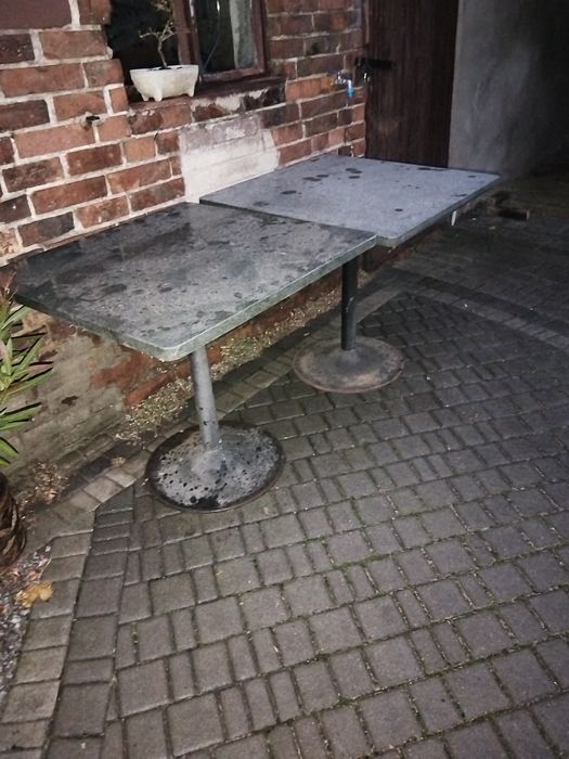 Stół ogrodowy kwadratowy 80x80 kamien/gres