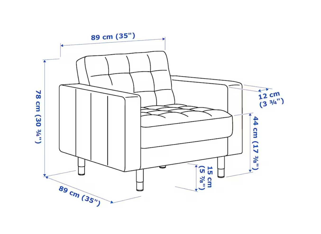 Fotel Ikea LANDSKRONA,  Gunnared jasnozielony/drewno