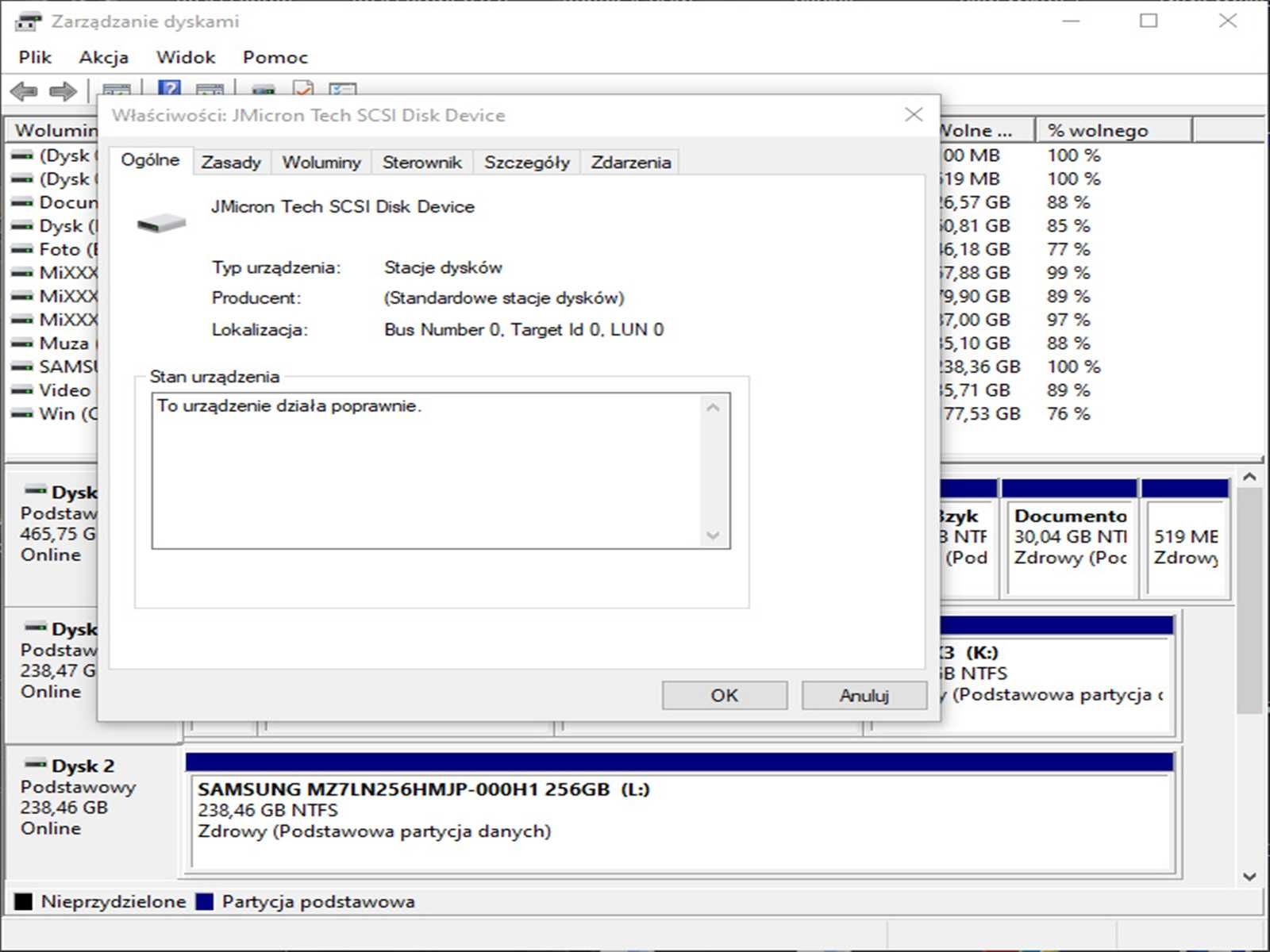 SSD 256GB Samsung Pm871A