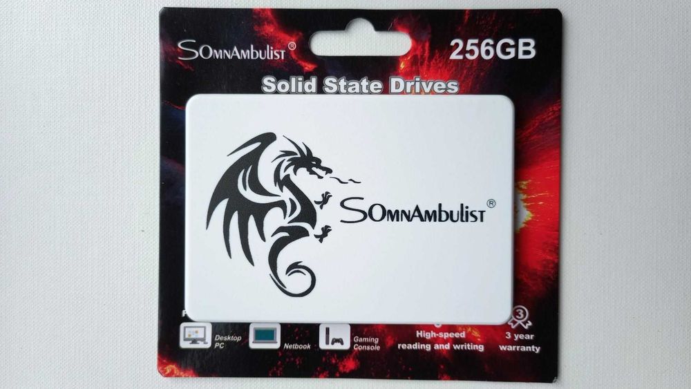 SSD 256 GB 2.5" SATA3 твердотільний накопичувач SomnAmbulist 530 Mbps