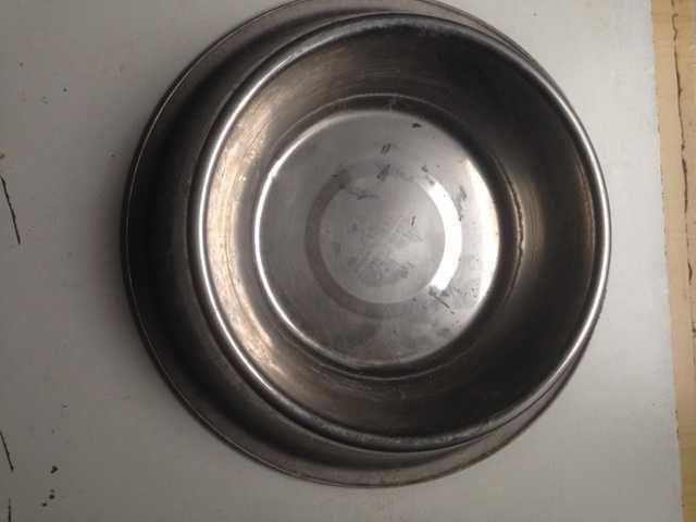 2x Miska dla psa kota stalowa 2 sztuki