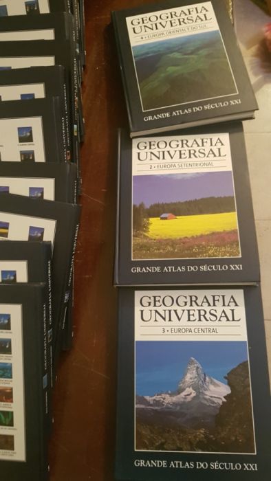 18 Livros geografia universal grande atlas século XXI
