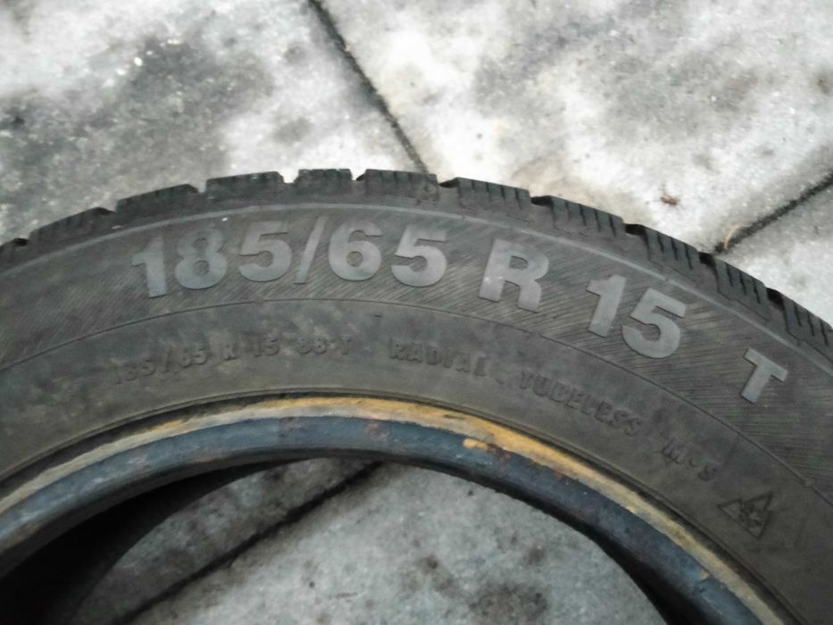 2 x opony zimowe 185/65/R15 BARUM POLARIS 3  6,5mm