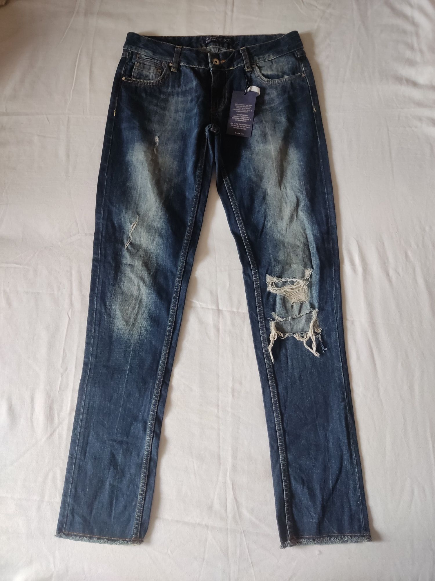 Nowe spodnie jeansowe Zara M