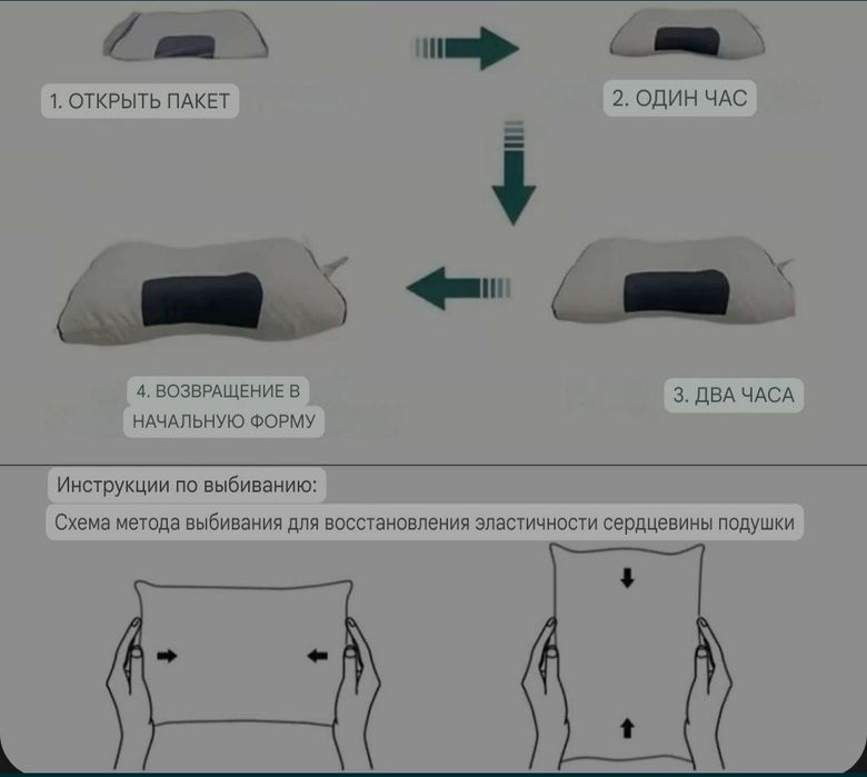 Ортопедическая подушка для сна масаж шеі