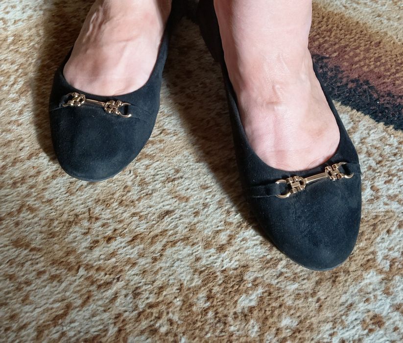 Балетки женские из искусственной замши