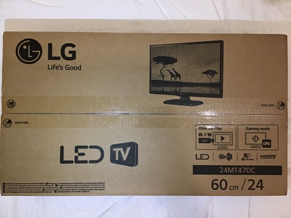 TV led LG 24MT47DC 60cm 24’’ NOVA!!!